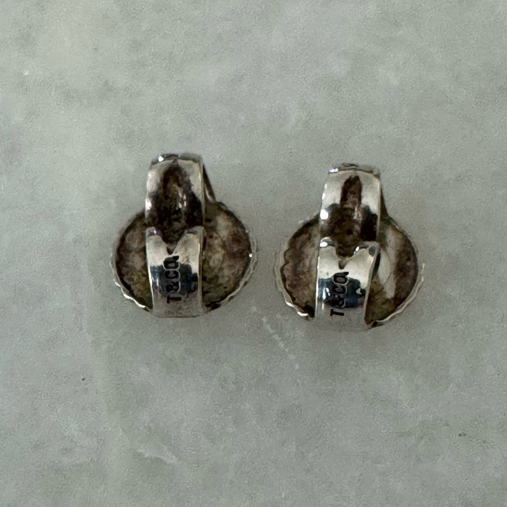 Tiffany & Co. Elsa Peretti® Open Heart Stud Earrings in Silver, 11 mm - Picture 6 of 9